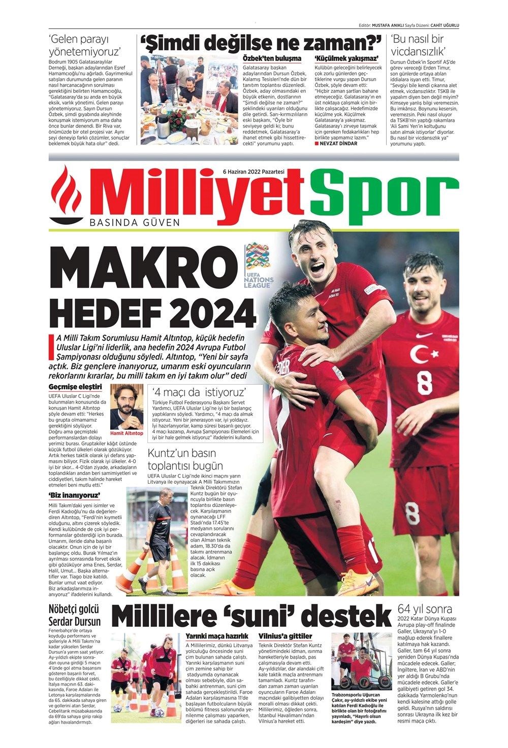 Günün spor manşetleri (6 Haziran 2022) - 16