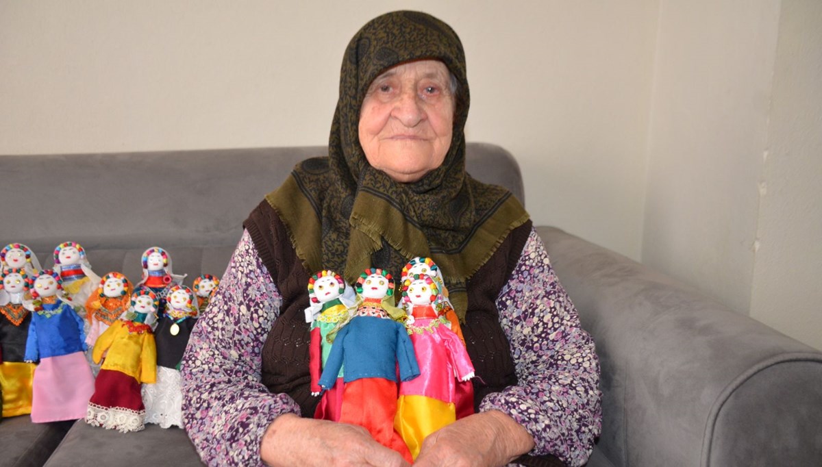 93 yaşındaki Şerife nine çocuklar için yapıyor: 93 yaşındaki Şerife nine çocuklar için yapıyor: