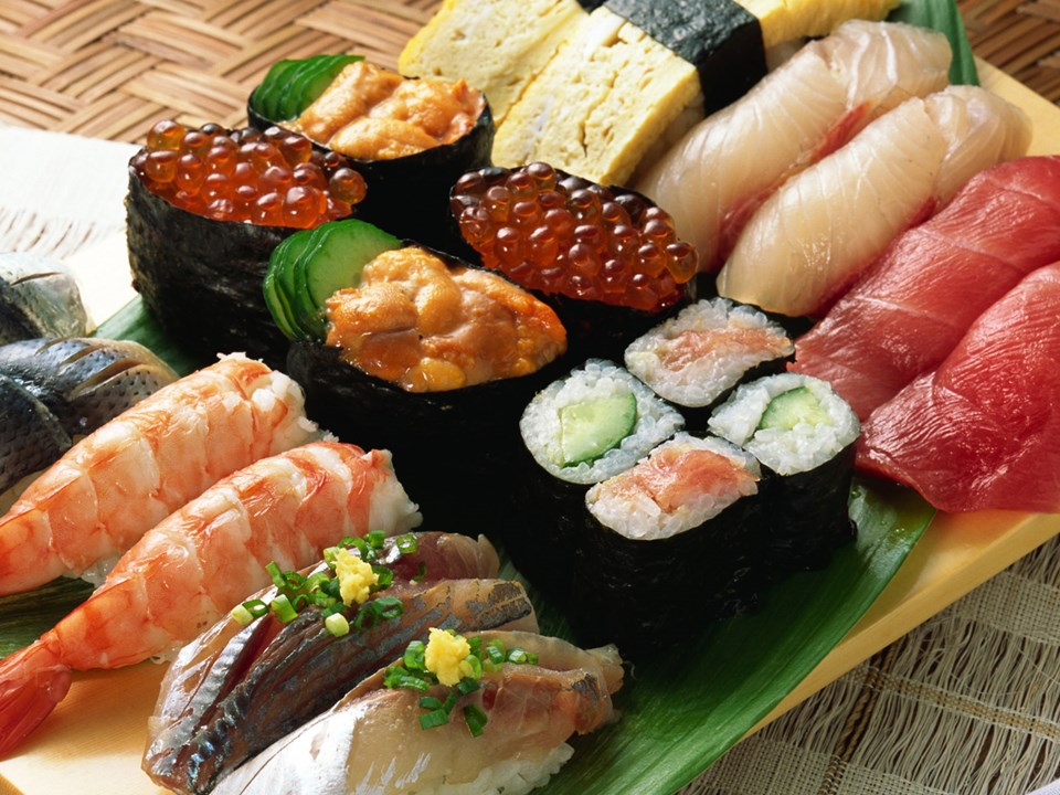 Japonya'dan ithal edilen gıdalardan biri de suşi