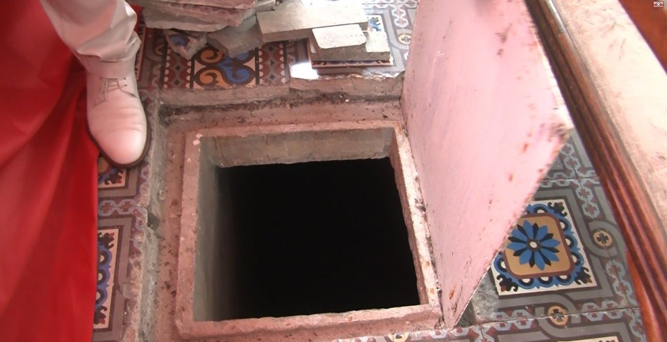 Atatürk Köşkü, Atatürk Köşkü’ndeki gizli geçit, gizli geçit, Trabzon, sarnıç