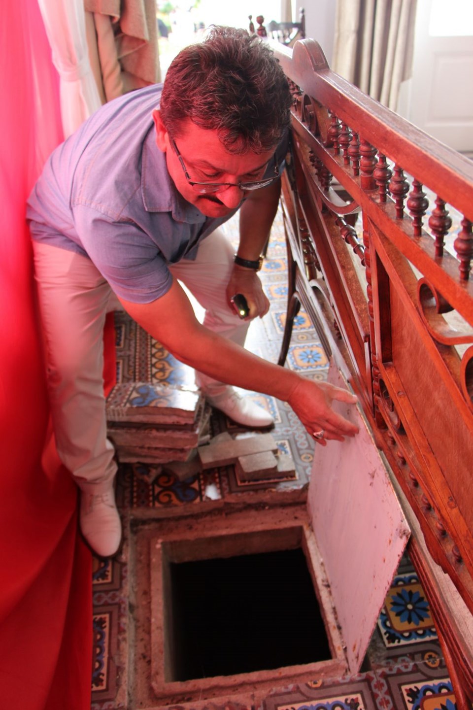 Atatürk Köşkü, Atatürk Köşkü’ndeki gizli geçit, gizli geçit, Trabzon, sarnıç