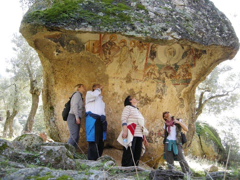 Yediler Manastırı, eşparmak Dağları, fresk