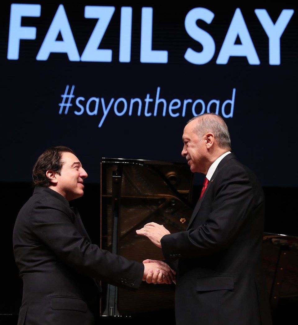 Fazıl Say, Cumhurbaşkanı Recep Tayyip Erdoğan, konser, Truva sonatı