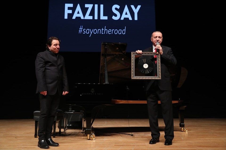 Fazıl Say, Cumhurbaşkanı Recep Tayyip Erdoğan, konser, Truva sonatı
