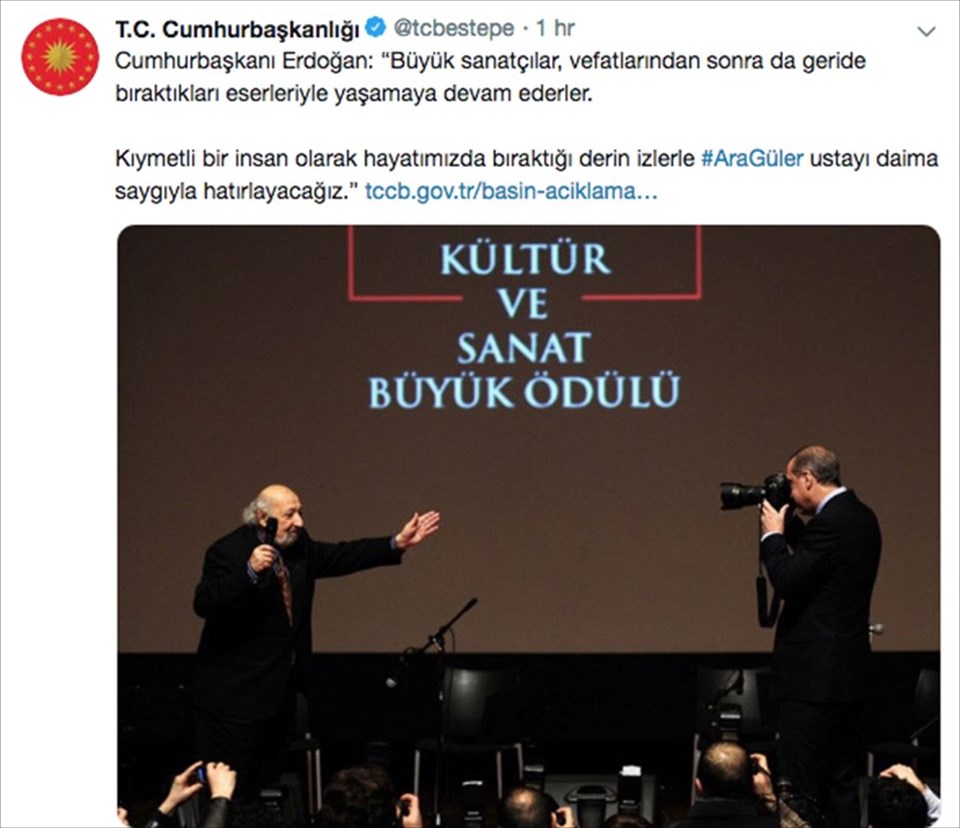 Ara Guler, Ara Guler için toren, Ara Guler'in son yolculuğu