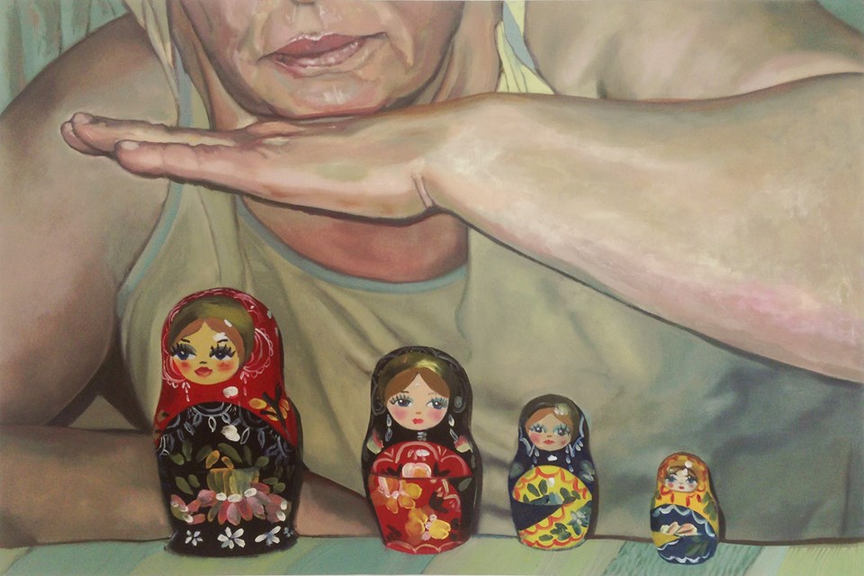 Gökçen Cabadan, The Past You Left Behind, 2017 (Oil on canvas, 60x90 cm)