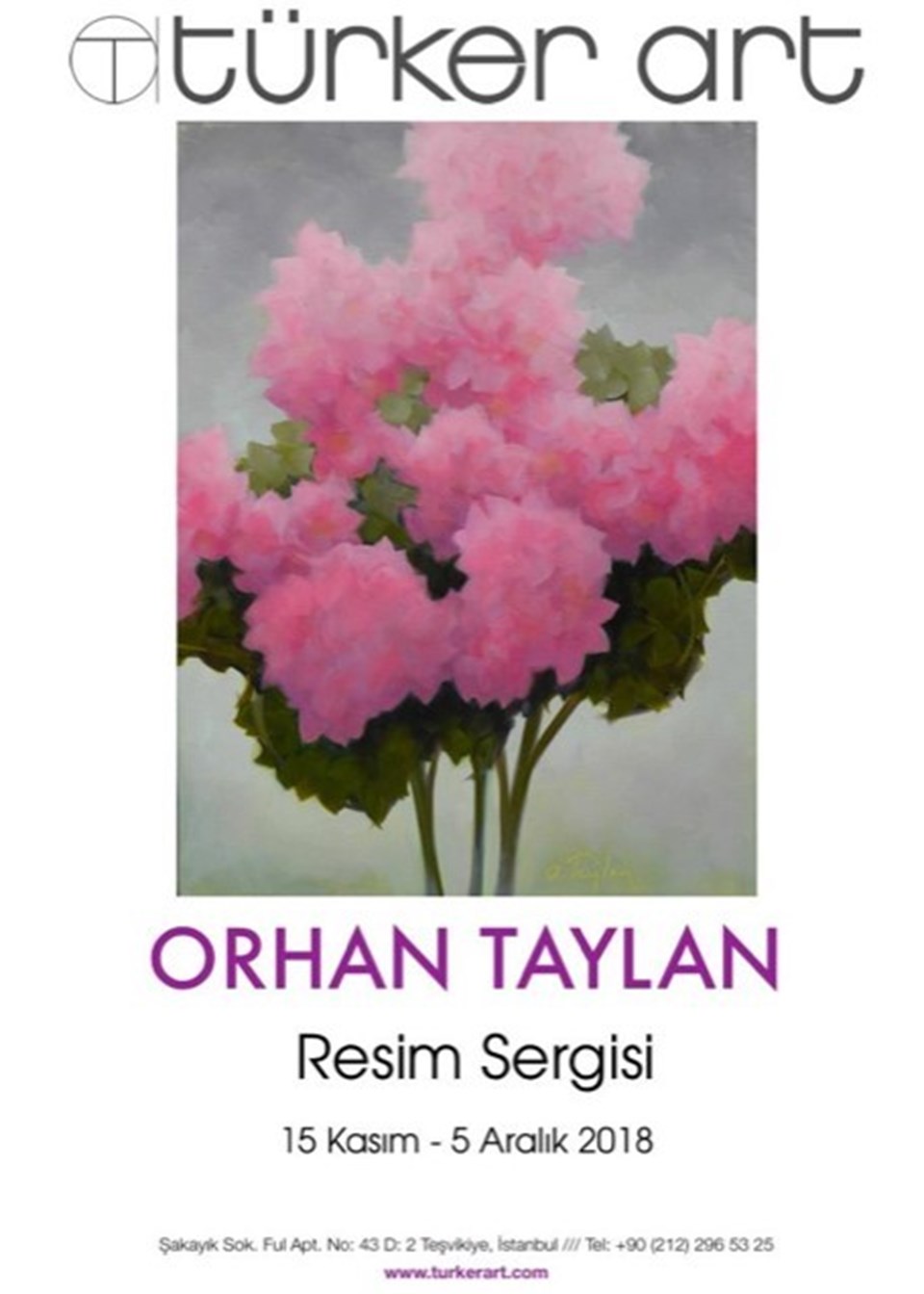 Orhan Taylan sergisi (Türker Art afişi)