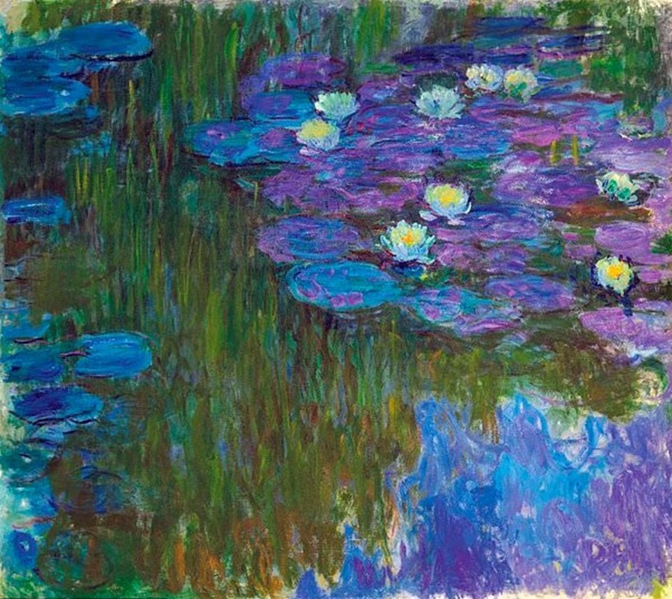 "Flowering Water Lilies" tablosu