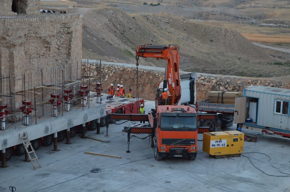 Tarihi Artuklu Hamam, Tarihi Artuklu Hamam taşıma çalışmalar