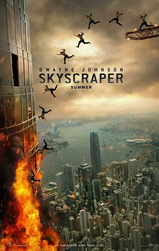 Gokdelen, Dwayne Johnson, Skyscraper, film afişi
