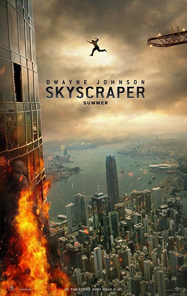 Gokdelen, Dwayne Johnson, Skyscraper, film afişi
