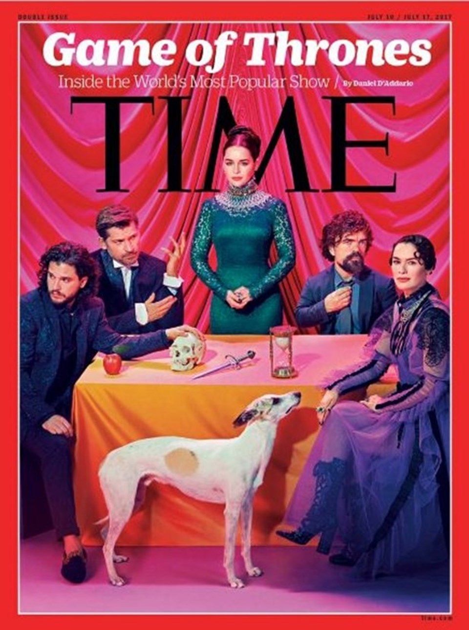 Dilara Fındıkoğlu, dizide Cersei Lannister'ı canlandıran Lena Headey’in (en sağdaki) kıyafetini tasarladı.