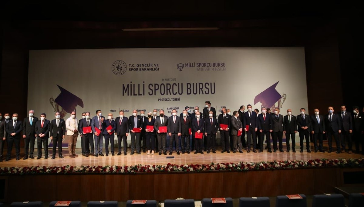 Yüzde 100 burs ile milli sporculara destek Yüzde 100 burs ile milli sporculara destek