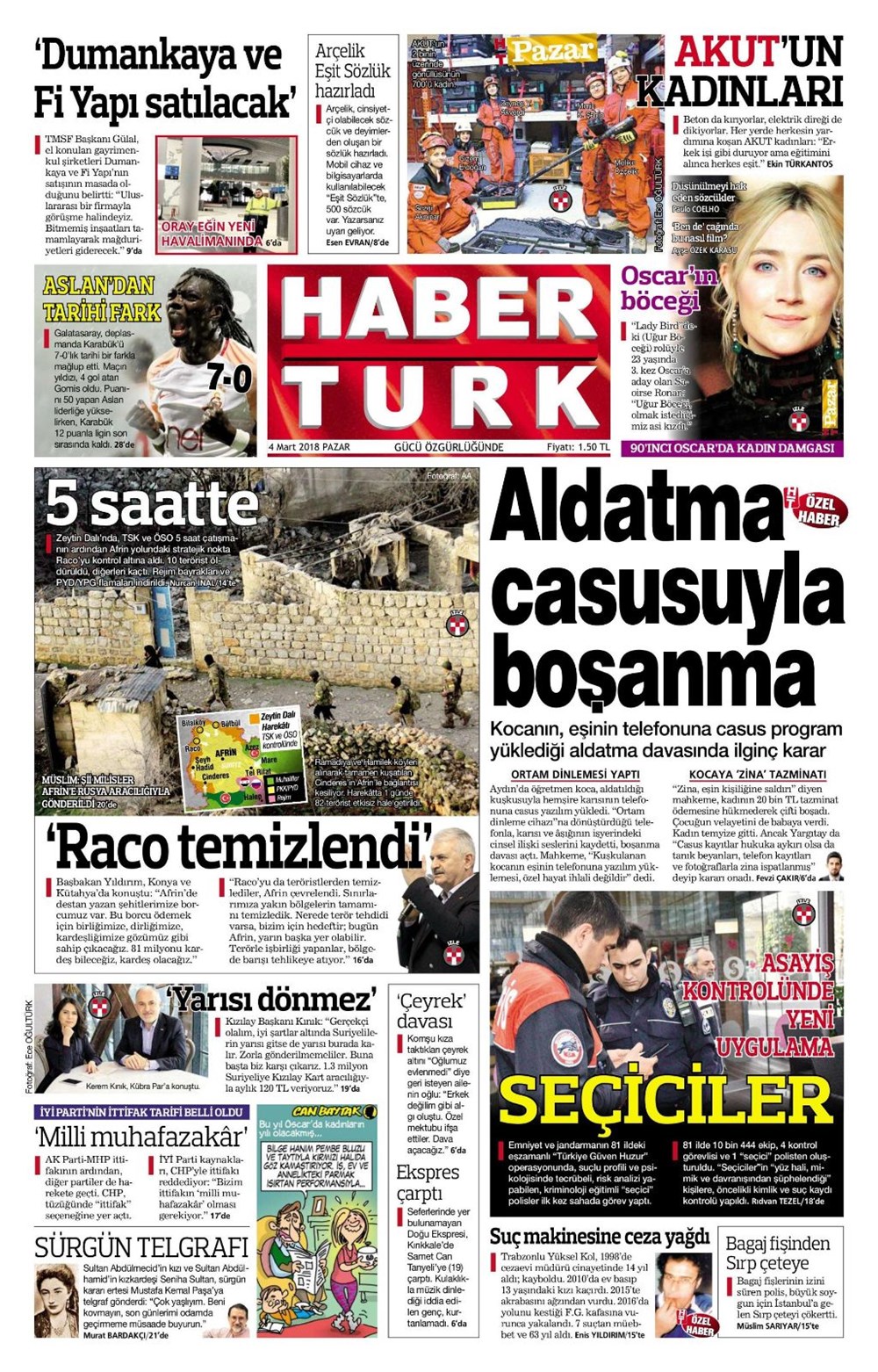 Habertürk gazetesi. Ensonhaber.