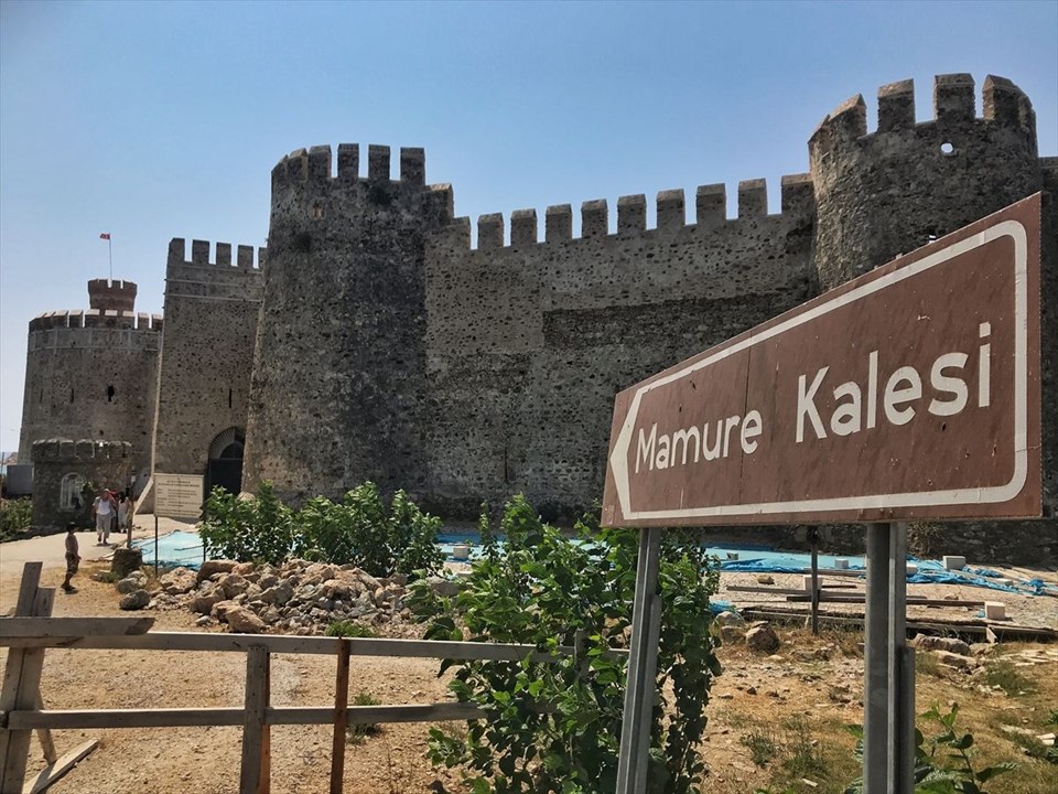 mamure kalesi, mersin gezilecek yerler, türkiye'nin kaleleri, anamur kalesi
