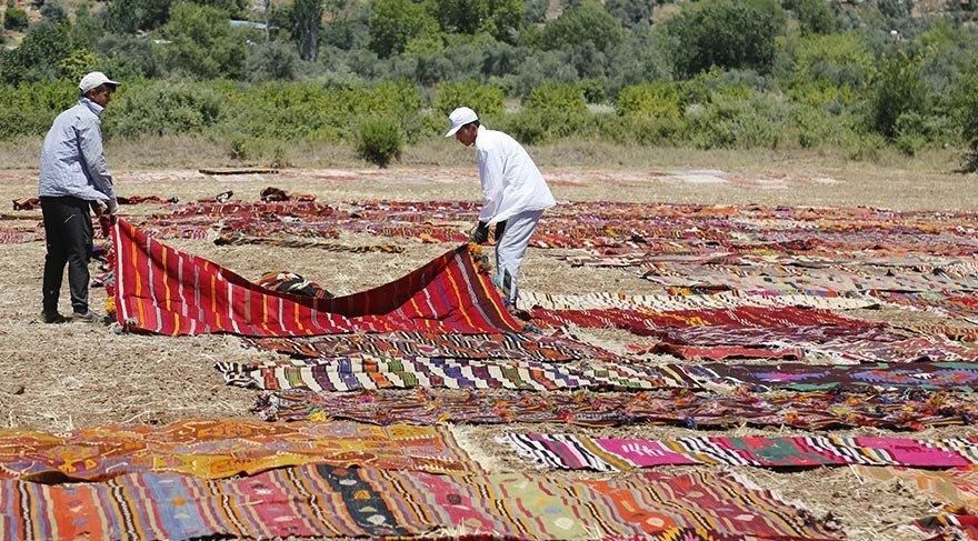 antalya halı tarlaları, halıların pastelleşmesi, döşemealtı