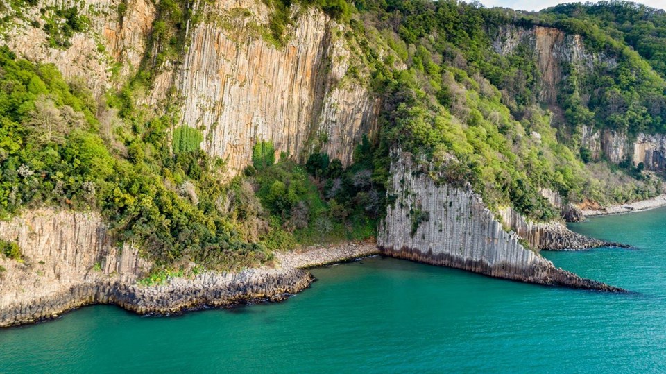 bartın, lav sütunları, güzelcehisar, bartın gezilecek yerler
