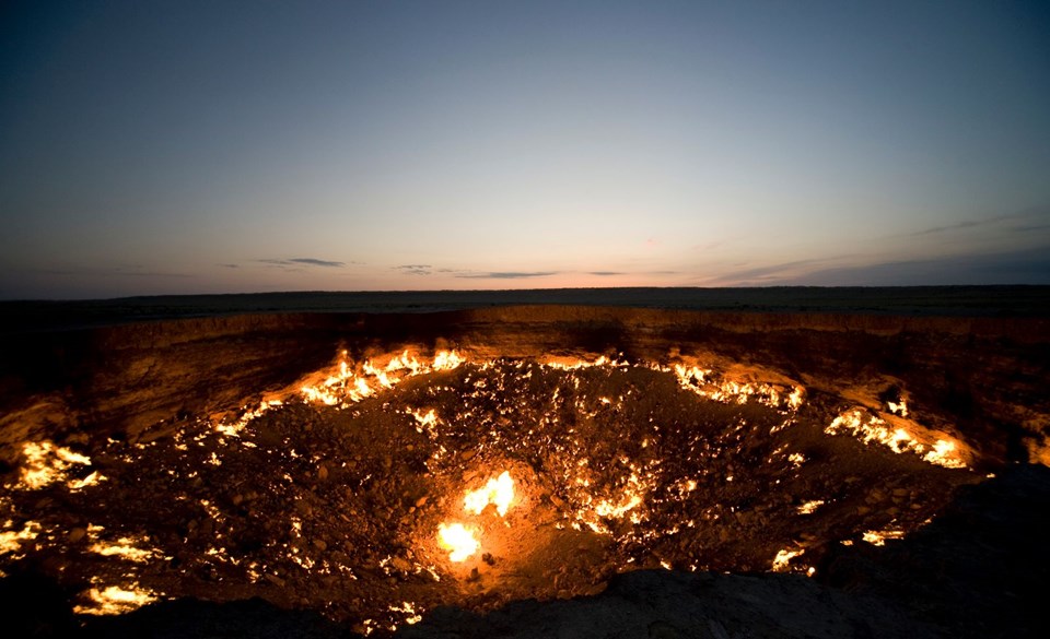 davraza, davraza gaz krateri, cehennemin kapısı davraza