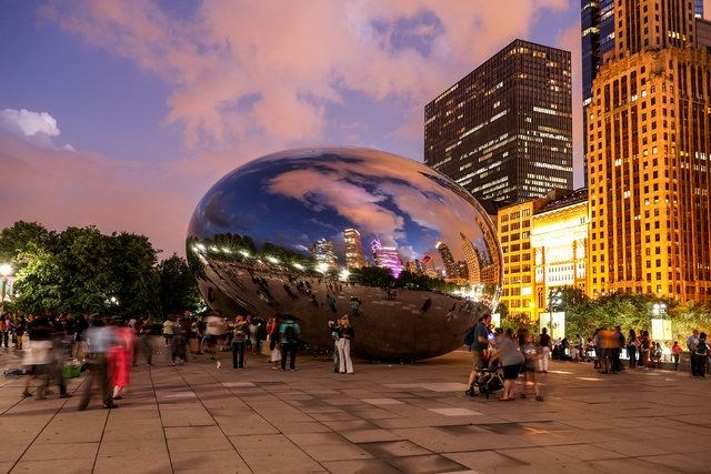 chicago, bulut kapısı, cloud gate, chicago gezilecek yerler