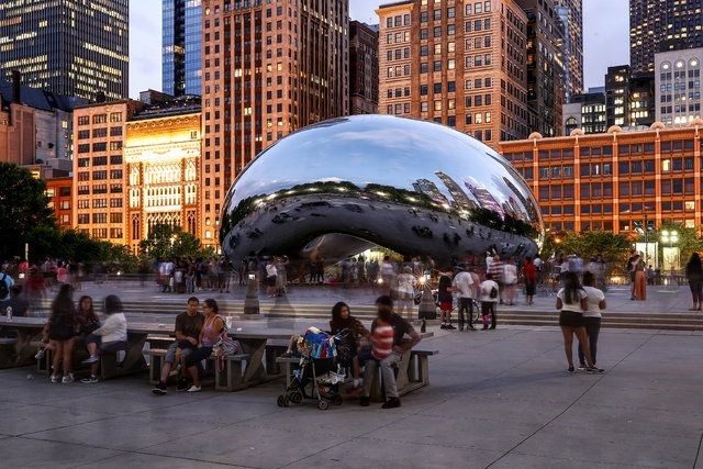 chicago, bulut kapısı, cloud gate, chicago gezilecek yerler