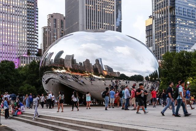chicago, bulut kapısı, cloud gate, chicago gezilecek yerler