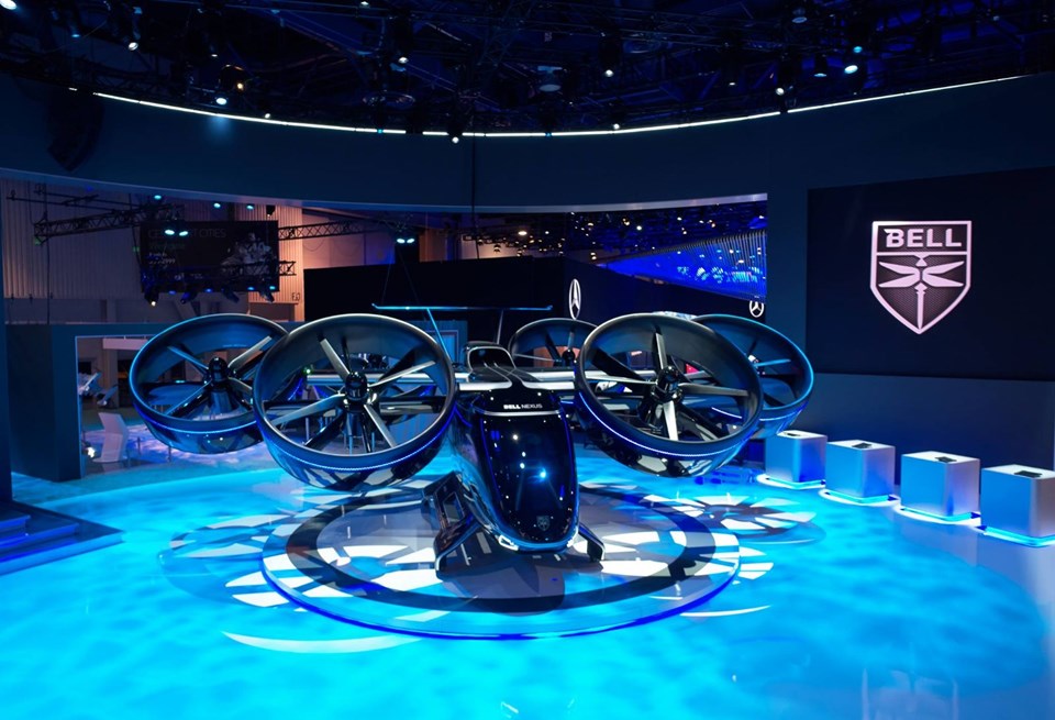 bell nexus, uber, uçan taksi, jetgiller, ces 2019, bell
