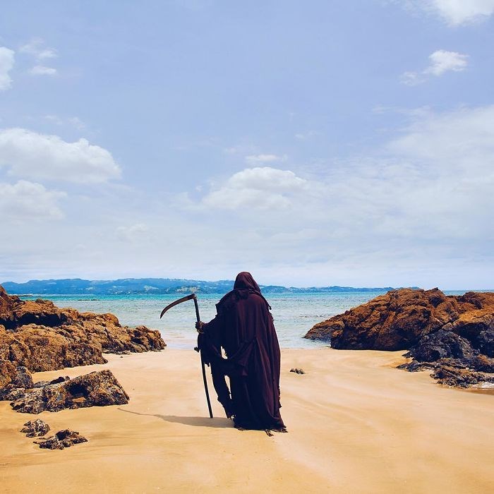 ölüm meleği azrail, the swim reaper, instagram fenomenleri