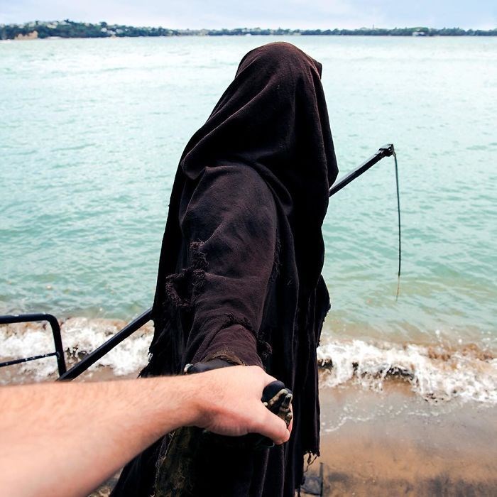 ölüm meleği azrail, the swim reaper, instagram fenomenleri