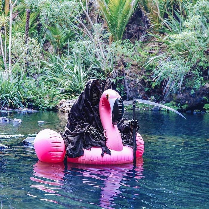 ölüm meleği azrail, the swim reaper, instagram fenomenleri