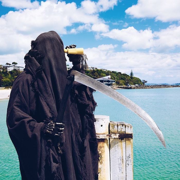 ölüm meleği azrail, the swim reaper, instagram fenomenleri