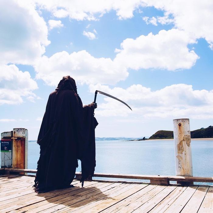 ölüm meleği azrail, the swim reaper, instagram fenomenleri