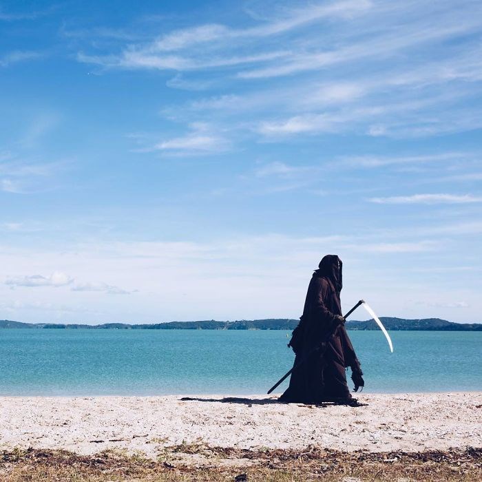 ölüm meleği azrail, the swim reaper, instagram fenomenleri