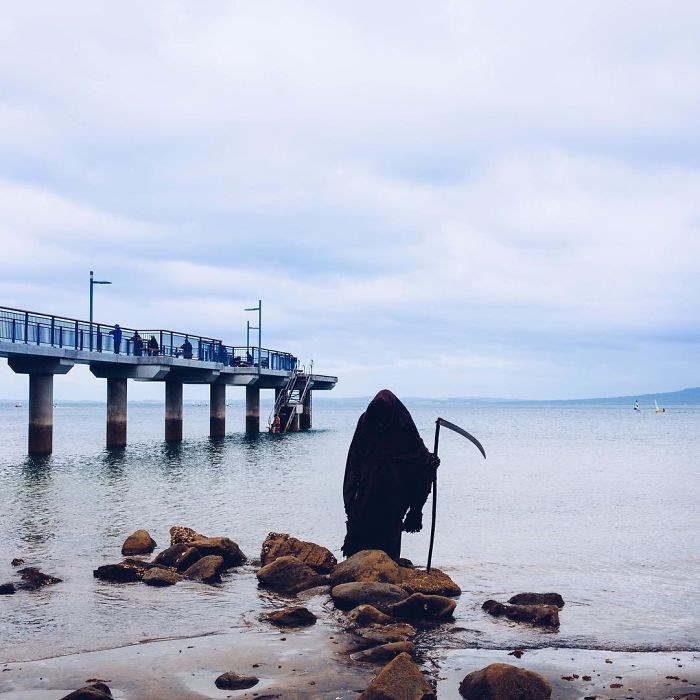 ölüm meleği azrail, the swim reaper, instagram fenomenleri