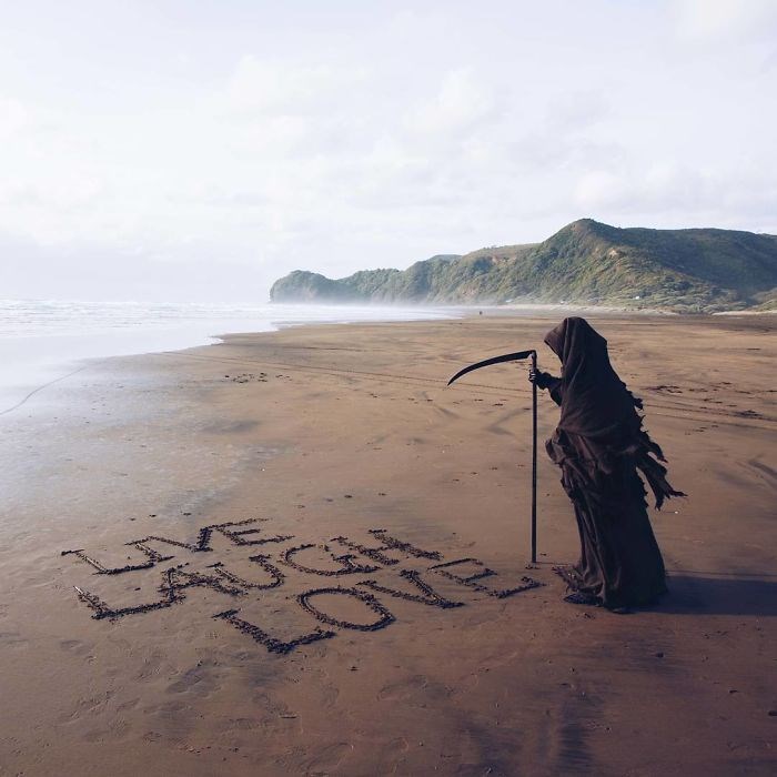 ölüm meleği azrail, the swim reaper, instagram fenomenleri