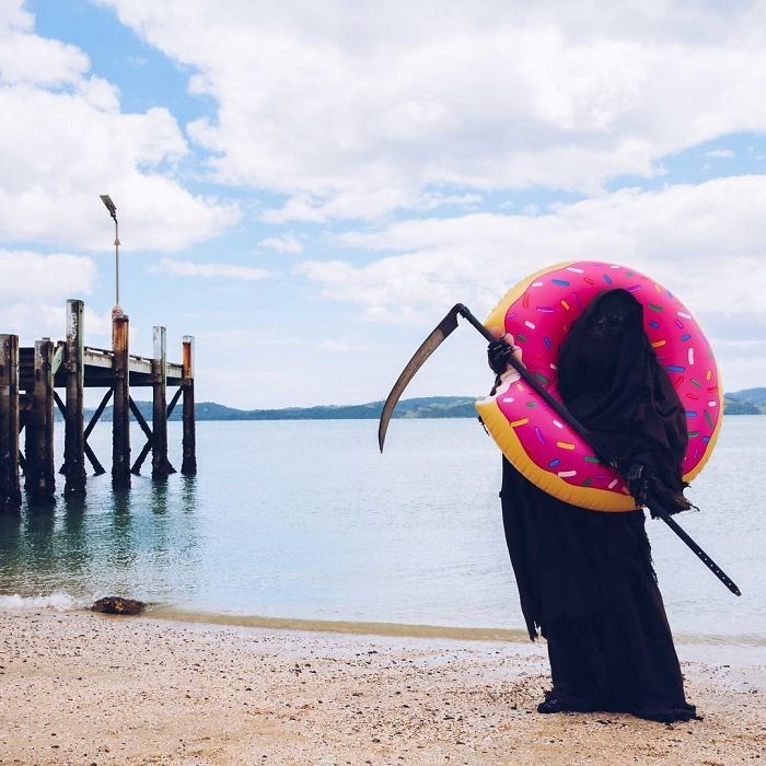 ölüm meleği azrail, the swim reaper, instagram fenomenleri