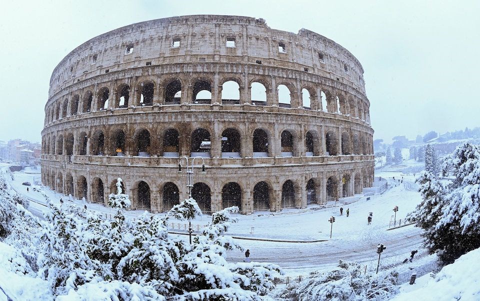 roma, italya, italya roma kar, roma hava durumu