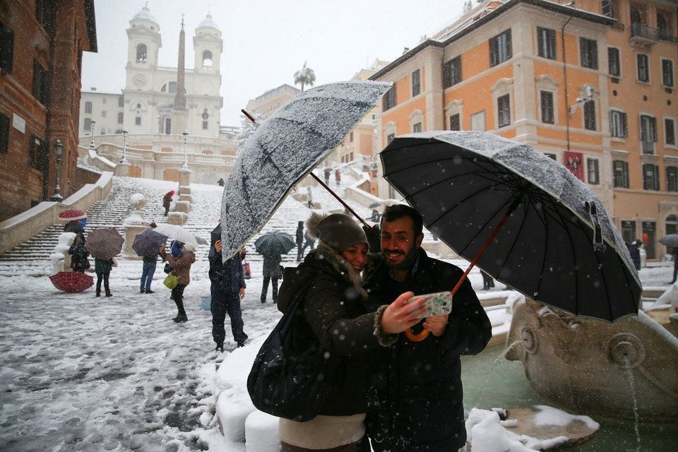 roma, italya, italya roma kar, roma hava durumu