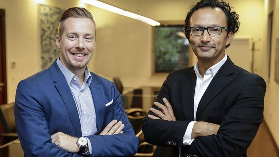 FlixBus Kurucu Ortağı ve Üst Yöneticisi (CEO) Andre Schwammlein (Solda), Kamil Koç Genel Müdürü Kadir Boysan (Sağda)