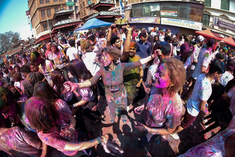 nepal holi festivali, holi festivali