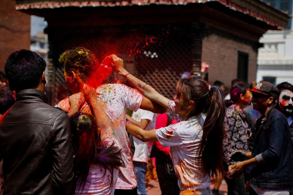 nepal holi festivali, holi festivali