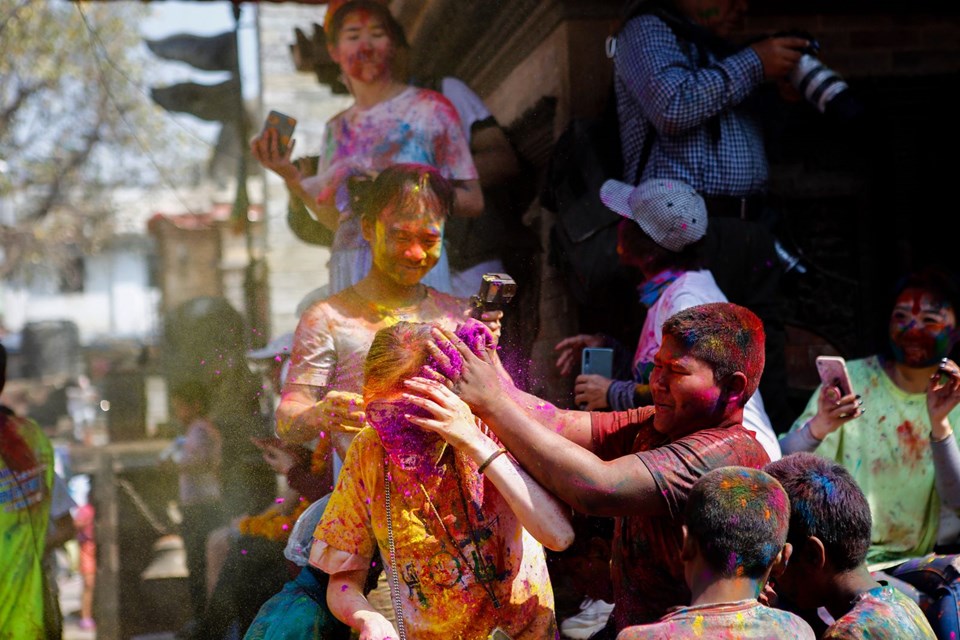 nepal holi festivali, holi festivali