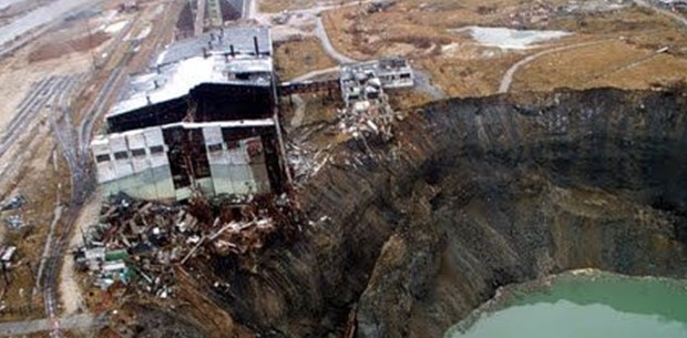 Rusya'da sulara gömülen bir kent Berezniki Rusya'da sulara gömülen bir kent Berezniki