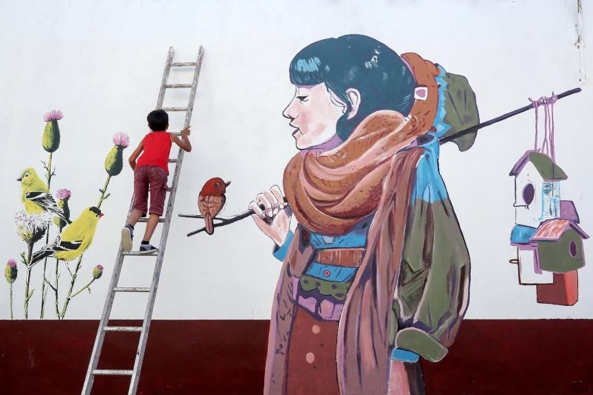 sokak sanatı, duvar resimleri, duvar çizimleri, van başkale, başkale belediyesi, başkale ilçesi nerede