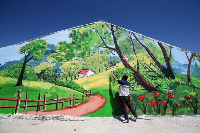 sokak sanatı, duvar resimleri, duvar çizimleri, van başkale, başkale belediyesi, başkale ilçesi nerede