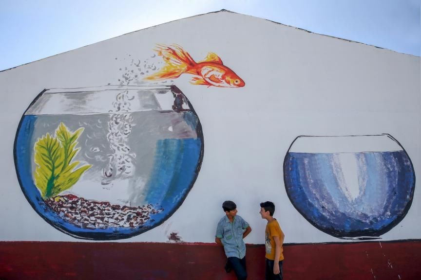 sokak sanatı, duvar resimleri, duvar çizimleri, van başkale, başkale belediyesi, başkale ilçesi nerede