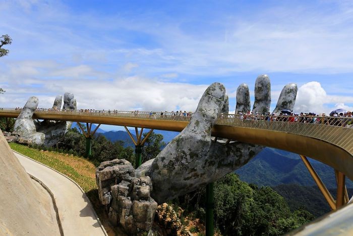 vietnam, altın kopru, vietnam golden bridge, da nang, vietnam gezilecek yerler