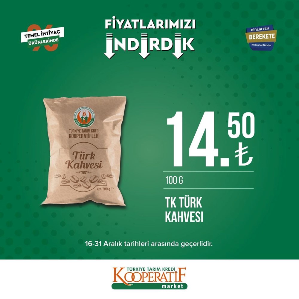 Tarım Kredi Kooperatif Market yeni indirimli ürünler listesini yayınladı (16-31 Aralık güncel indirimli ürünler kataloğu) - 7