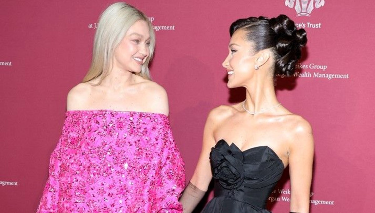 Gigi ve Bella Hadid kardeşler kırmızı halıda