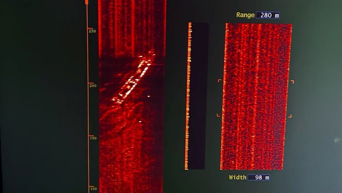 Yeri tespit edildi: Marmara'da batan geminin sonar cihazı görüntüsü