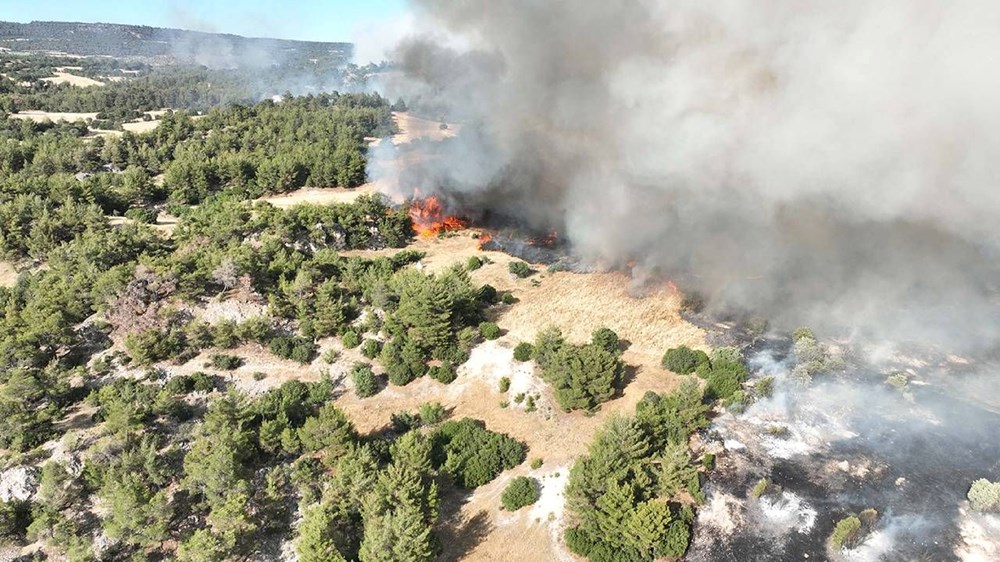 Orman yangınlarıyla mücadele: 3 ilde yangınlar kısmen kontrol altında - 14